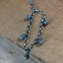 Bransoletka z zawieszkami KULE ze srebra 925 oksydowanego (handmade Irart)