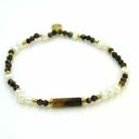 Bransoletka Tygrysie Oko & Biała Perła EXOTIC EXPEDITION