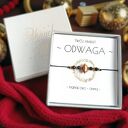 Amulet - ODWAGA - świąteczne pudełko - TYGRYSIE OKO, ONYKS