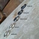 HOOP - kajdanki 02 - minimalistyczne kolczyki obręcz ze srebra 925
