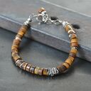 Bransoletka z tygrysim okiem - srebro 925 handmade