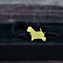 West Highland White Terrier - bransoletka ze srebra 925 pozłacanego