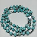 Różaniec 2w1 | Bransoleta - naszyjnik | Turkus
