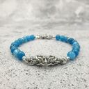 Bransoletka chainmaille - jadeit