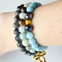 Bracelet by SIS: marmur błękitny