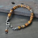 Bransoletka z tygrysim okiem - srebro 925 handmade