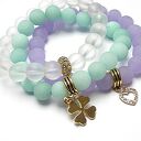 MINT, VIOLET AND GREY SET
