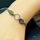 Zielony szafir - bransoletka