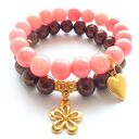 Bransoleta coral jade&heart