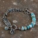 larimar - srebrna bransoleta
