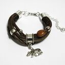 Bransoletka - Niedźwiedź 2 - rzemienie