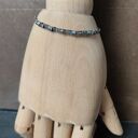 Labradoryt. Delikatna srebrna bransoletka