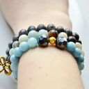 Bracelet by SIS: marmur błękitny