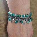 Bransoletka - turkus z przekładkami