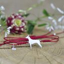 Doberman lub Pinczer - bransoletka z psem ze srebra 925, handmade