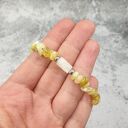Bransoletka w kolorze słońca - opal afrykański i cytryn (handmade chainmaille)