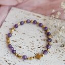 Różaniec na rękę | Bransoletka różańcowa | Ametyst