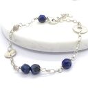 Bransoletka srebrna z lapisem lazuli