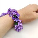 Bransoletka z bzem handmade - ręcznie robione kwiaty