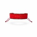 Bransoletka Korale Czerwone Intensywna czerwień i złoto - Handmade