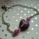 Bransoletka z serduszkiem uniwersalna minimalistyczna polecam box x1