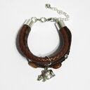 Bransoletka - Niedźwiedź - rzemienie