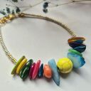 Bransoletka uniwersalna boho koraliki masa perłowa box x1