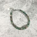 Bransoletka chainmaille - agat indyjski