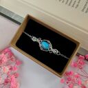 Bransoletka Labradoryt ze stali chirurgicznej - handmade wire wrapping