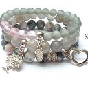 Grey and vintage rose set