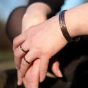 Nieregularne - komplet 2 miedzianych bransoletek (1900 -26) III