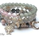 GREY AND VINTAGE ROSE SET