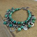 Bransoletka - turkus z przekładkami