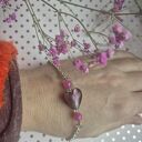 Bransoletka z serduszkiem uniwersalna minimalistyczna box x1