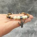 Bransoletka z bawolą kością - głowa byka