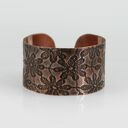 Kwiaty - miedziana bransoletka (2508 05) ooak