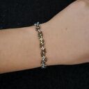 Delikatna bransoletka "Black Diamond" z kryształów Preciosa