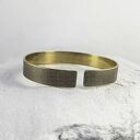 Płótno - mosiężna bransoleta (2205 -14) outlet