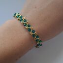 Bransoletka z kryształów Preciosa Blue Zircon AB