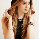 Bransoletka modowa hematyt srebro 925 zawieszka z logo grawer