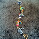 Urocza bransoletka boho z kolorowymi emaliowanymi ptaszkami - handmade