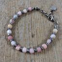 Bransoletka z opalu peruwiańskiego z przekładkami