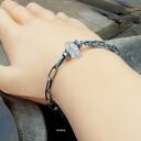 Diament herkimer - bransoletka 06