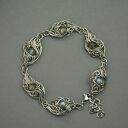 Bransoletka regulowana kolorowe labradoryty, wire wrapping, stal chirurgiczna