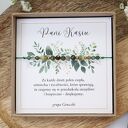 Zestaw prezentowy dla Nauczycielki - bransoletka Listek z dedykacją