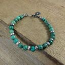 Bransoletka - turkus z przekładkami