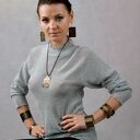 Szeroka mosiężna bransoletka Caltha 151026 -04