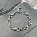 Bransoletka chainmaille - ażurowe koła 2