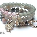 GREY AND VINTAGE ROSE SET