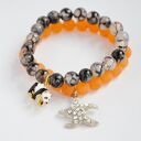 Bracelet by SIS: charmsa panda w agacie